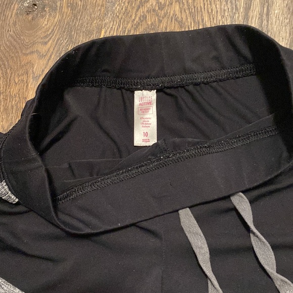 Cute pair of black justice booty shorts, they are a kids size 10. - Picture 3 of 3